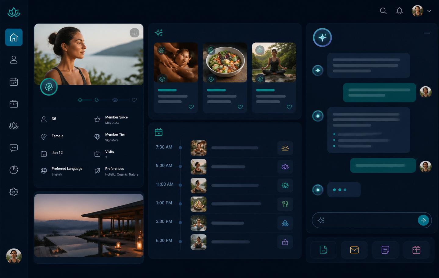 KoroCRM staff dashboard for guest services